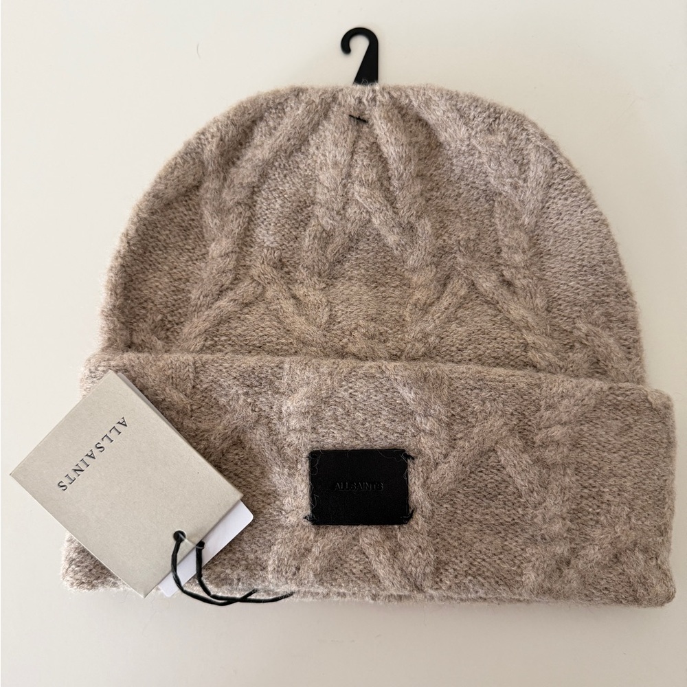 All Saints Taupe Knit Accessory